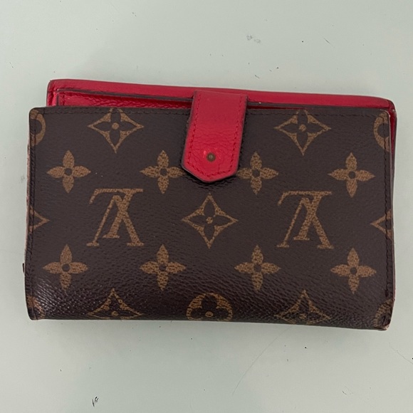 Louis Vuitton Cerise Pallas Compact Monogram & Red Leather Wallet CA4175 - Picture 6 of 17